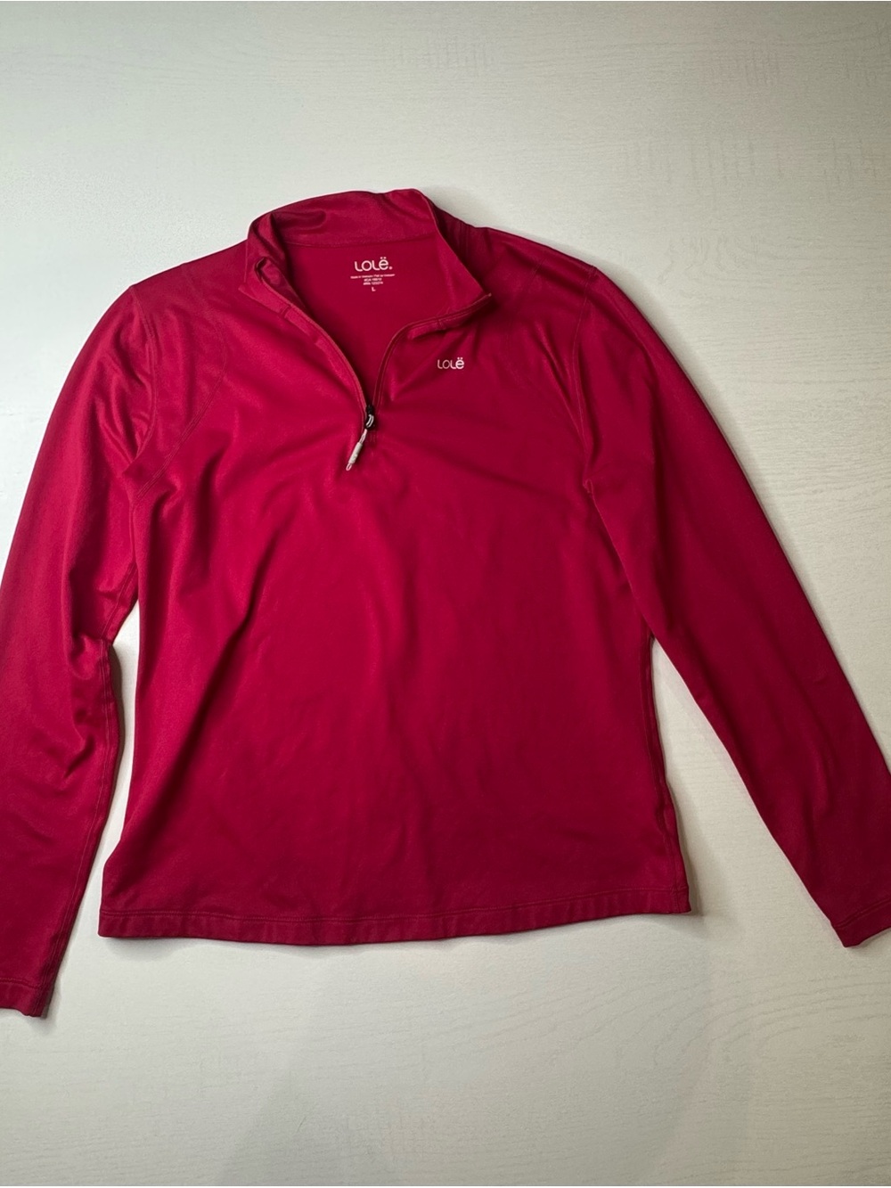Lole Women’s 1/4 Zip Pullover - Raspberry